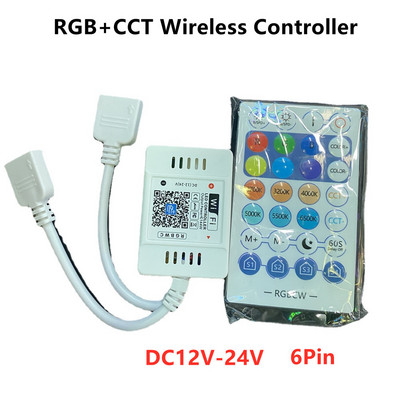 Magic Home DC5V 12V 24V Bluetooth-kompatibilis vezeték nélküli WiFi vezérlő, RGB/RGBW IR RF LED vezérlő WS2811 WS2812 LED szalaghoz