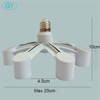 E26 E27 7 6 5 4 3 σε 1 LED Light Bulbs Socket Adapter Splitter, Τυπικός μετατροπέας βάσης βάσης λυχνίας για οικιακό επαγγελματικό φωτισμό