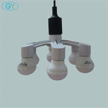 E26 E27 7 6 5 4 3 σε 1 LED Light Bulbs Socket Adapter Splitter, Τυπικός μετατροπέας βάσης βάσης λυχνίας για οικιακό επαγγελματικό φωτισμό