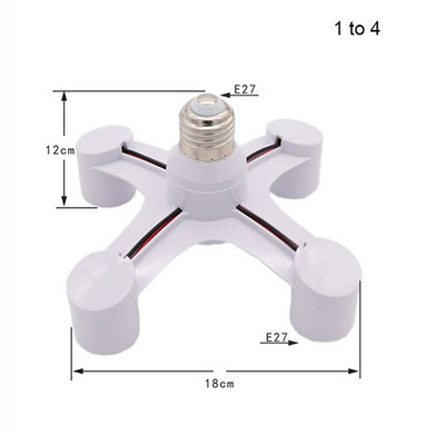 E26 E27 7 6 5 4 3 viename LED lempučių lizdo adapterio skirstytuvas, standartinis lempos laikiklio pagrindo keitiklis, skirtas namų komerciniam apšvietimui