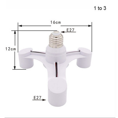 E26 E27 7 6 5 4 3 viename LED lempučių lizdo adapterio skirstytuvas, standartinis lempos laikiklio pagrindo keitiklis, skirtas namų komerciniam apšvietimui
