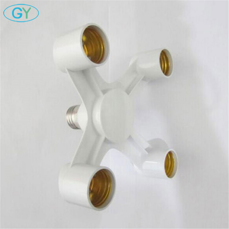 E26 E27 7 6 5 4 3 az 1-ben LED izzók foglalatadapter osztó, szabványos lámpatartó talp átalakító otthoni kereskedelmi világításhoz