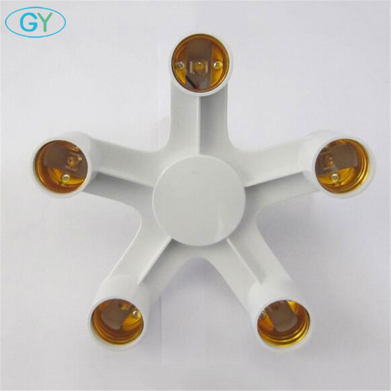 E26 E27 7 6 5 4 3 az 1-ben LED izzók foglalatadapter osztó, szabványos lámpatartó talp átalakító otthoni kereskedelmi világításhoz