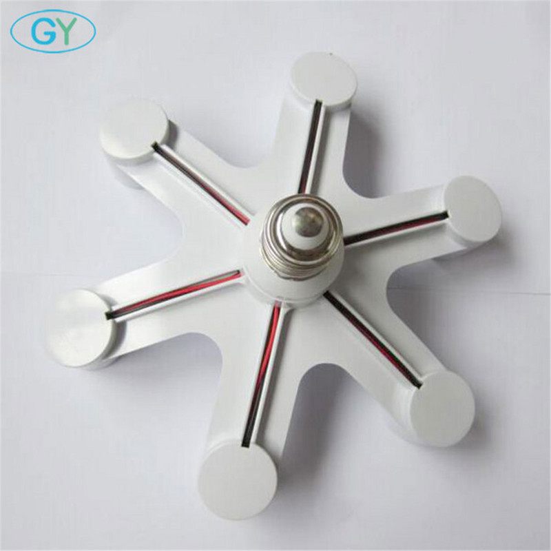 E26 E27 7 6 5 4 3 az 1-ben LED izzók foglalatadapter osztó, szabványos lámpatartó talp átalakító otthoni kereskedelmi világításhoz