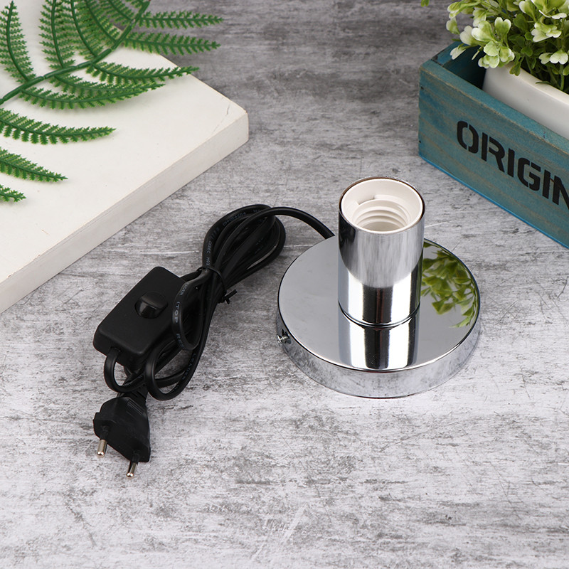 Полирана метална основа за настолна лампа Нощна лампа с глава на линейна лампа e27 Цокъл за лампа Лампа за седалка Настолна лампа Бар Кафе Всекидневна Спалня