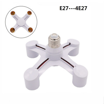 E27 LED alaplámpa csavar E27-E27 osztóadapter lámpatartó foglalat izzótartó átalakító 3 az 1-ben / 4 az 1-ben / 5 az 1-ben