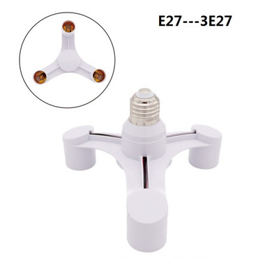 E27 LED alaplámpa csavar E27-E27 osztóadapter lámpatartó foglalat izzótartó átalakító 3 az 1-ben / 4 az 1-ben / 5 az 1-ben