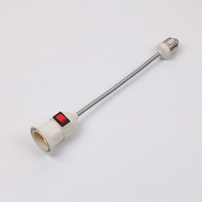 EU/US Plug E27 Lámpatalp Fali Flexibilis Tartó Világító Aljzat Átalakító Alapok Be/Ki 28CM Könyvlámpa Adapter Dugó Kapcsoló