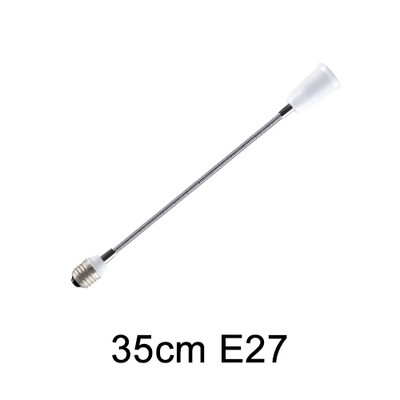 E27-től E27-ig meghosszabbítható lámpatalp lámpatartó konverter LED-es lámpatalp E27 foglalat hosszabbító adapter csavar 6/9/15/20/30/35/60cm