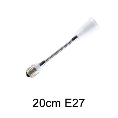 E27-től E27-ig meghosszabbítható lámpatalp lámpatartó konverter LED-es lámpatalp E27 foglalat hosszabbító adapter csavar 6/9/15/20/30/35/60cm