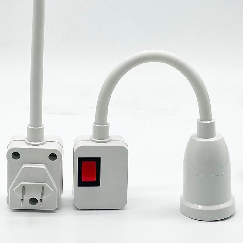 E27 Lámpatalp Fali Flexibilis Tartó Világítás Aljzat Átalakító Alapok EU/US Plug On/Off 20/25CM Könyvlámpa Adapter Dugó Kapcsoló