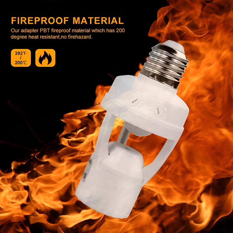 LED Smart 110V 220V PIR indukciós infravörös mozgásérzékelő E27 LED lámpa talptartó világítással Vezérlő kapcsoló Izzó foglalat adapter