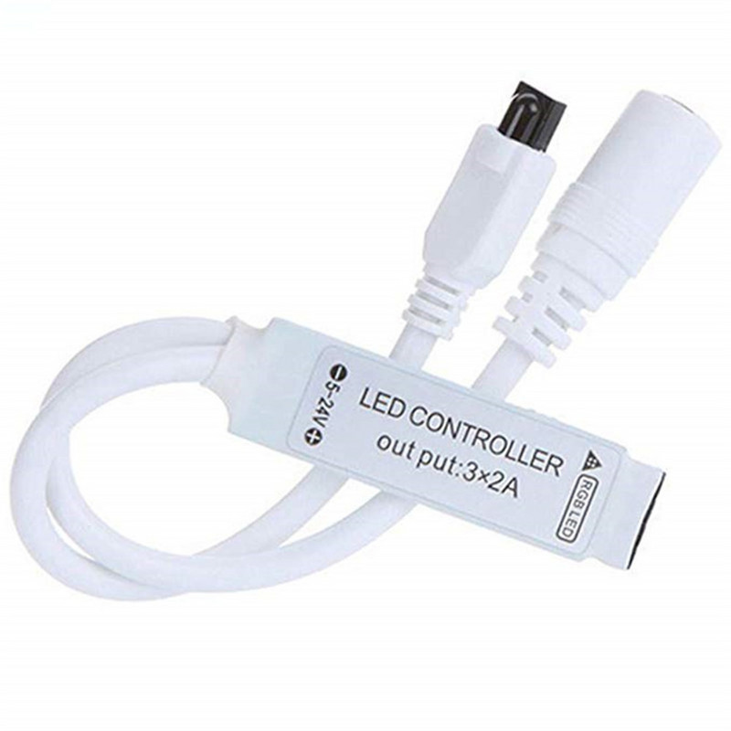 Led vezérlő LED IR RGB vezérlő LED fényvezérlő IR távirányító DC12V RGB 3528 5050 LED szalaghoz