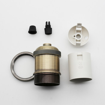 E27 Στήριγμα Βάσεων Φωτιστικών Αλουμινίου douille E27 Socket 85-265V Vintage Retro Edison Bulb Holder Decor Κρεμαστά φωτιστικά κρεμαστά