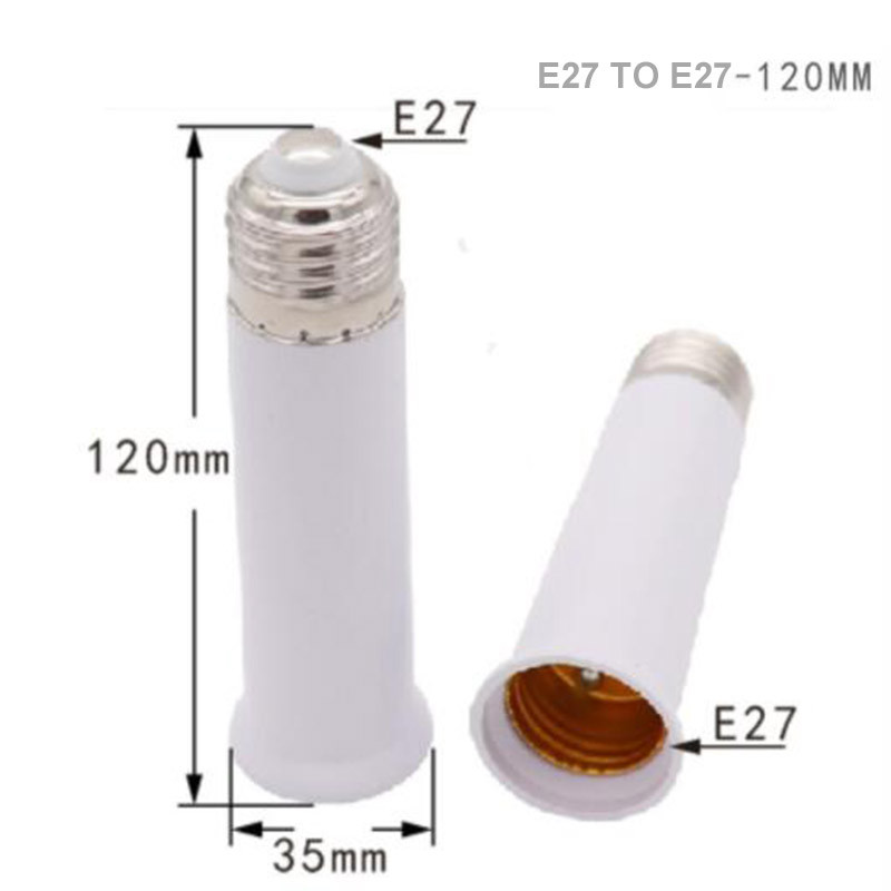 65 mm-es 95 mm-es 120 mm-es E27–E27 hosszabbító lámpatartó talp izzó, hosszabbító foglalat adapter LED fényadapter átalakító