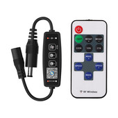 11 Keys RF vezeték nélküli távirányító DC5-24V egyszínű LED szalaglámpa Bluetooth APP gombos vezérlő 3528 5050 szalagos lámpákhoz