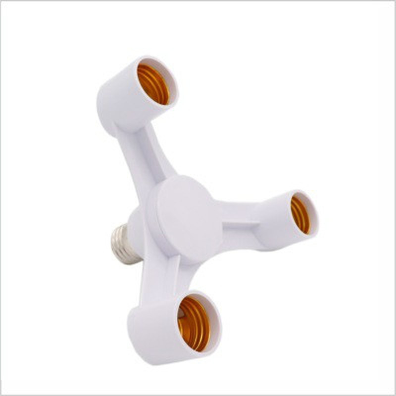 3 az 1-ben E27–E27 bővített LED izzók foglalatú osztó adapter tartó fotóstúdióhoz