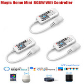 Magic Home Mini RGB Wifi vezérlő LED szalagpanelhez, világítás időzítési funkció, 16 millió szín okostelefonos vezérlés