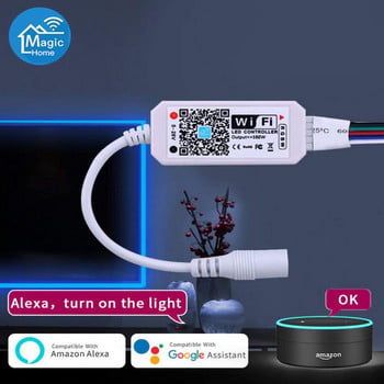 Magic Home Mini RGB Wifi Controller για LED Strip Panel Light Timeming Λειτουργία 16 εκατομμύρια χρώματα Έλεγχος Smartphone