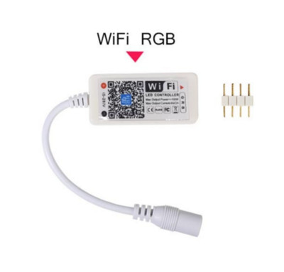 Magic Home Mini RGB Wifi vezérlő LED szalagpanelhez, világítás időzítési funkció, 16 millió szín okostelefonos vezérlés
