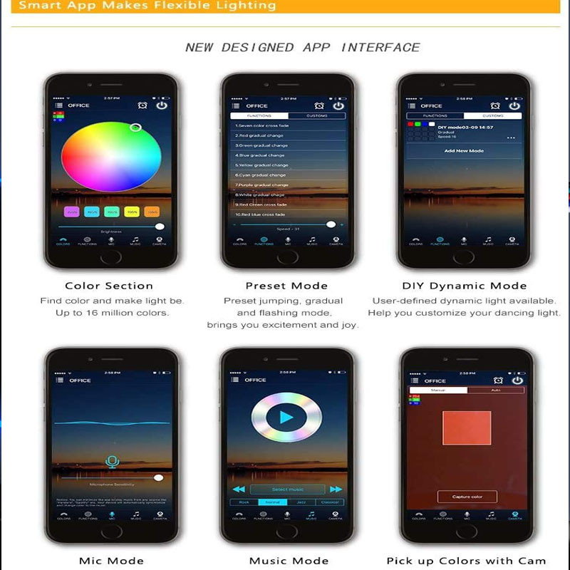 Magic Home Mini RGB Wifi vezérlő LED szalagpanelhez, világítás időzítési funkció, 16 millió szín okostelefonos vezérlés