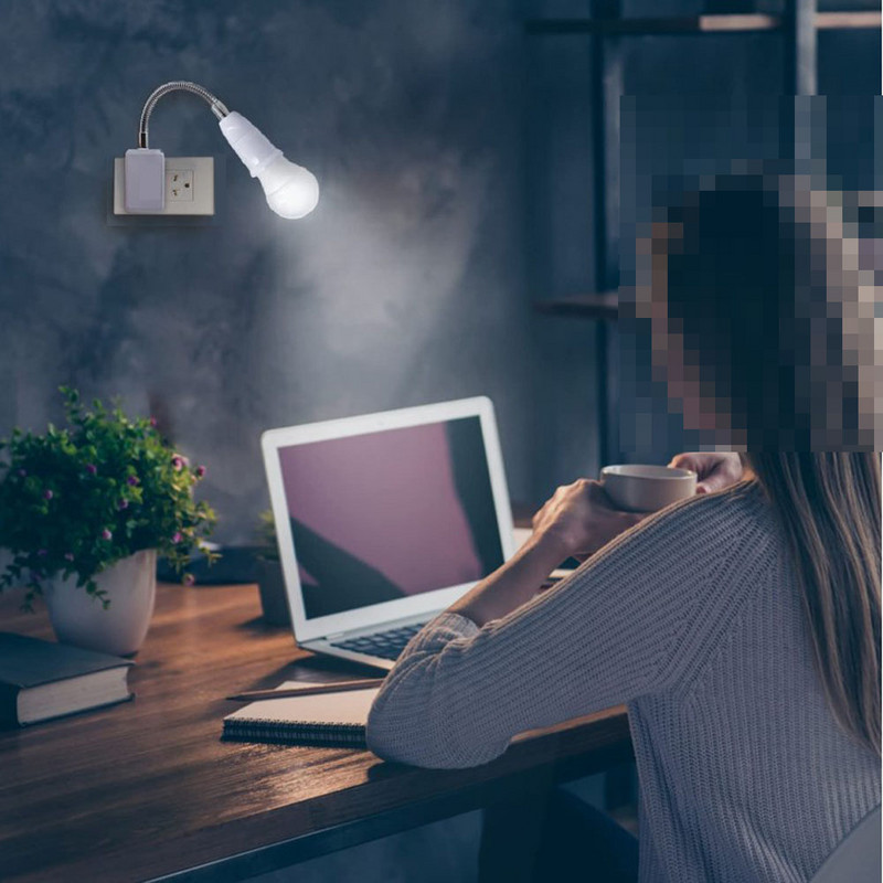 E27 flexibilis hosszabbító átalakító LED lámpa izzója hosszabbító adapter foglalat fali aljzat lámpa talp tartó csavaros foglalat EU USA csatlakozó