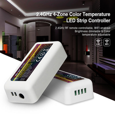 Mi Light Mi boxer 2.4G RF vezeték nélküli egyszínű fényerőszabályzó CCT RGB RGBW RGB+CCT FUT035 FUT036 FUT037 FUT038 FUT039 led szalag vezérlés