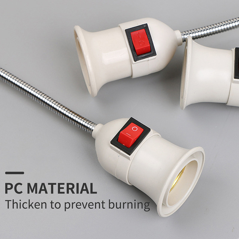 E27 lámpa talpfal EU / USA dugós rugalmas lámpatartó izzóadapter lámpa foglalat energiatakarékos izzó adapter csatlakozó dugó kapcsoló