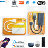 Smart Tuya WiFi RGB LED vezérlő DC 5V-24V Amazon Alexa Google Voice iOS/Android APP Control DC / USB interfész RGB szalagokhoz