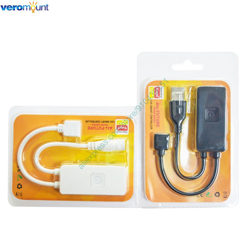 Smart Tuya WiFi RGB LED vezérlő DC 5V-24V Amazon Alexa Google Voice iOS/Android APP Control DC / USB interfész RGB szalagokhoz