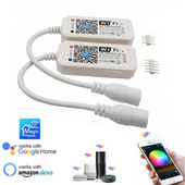 Magic Home Mini RGB RGBW WiFi vezérlő DC5-24V LED szalagos panelhez, fényidőzítési funkció, 16 millió szín okostelefonos vezérlés