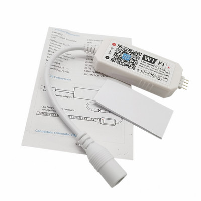 Magic Home Mini RGB RGBW WiFi vezérlő DC5-24V LED szalagos panelhez, fényidőzítési funkció, 16 millió szín okostelefonos vezérlés
