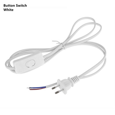 Lámpatalp tartó Tápkábel 1,8 m E27 EU Függesztett függő LED lámpatest Lámpa izzók Aljzatkábel adapterek Kapcsolóval 220V