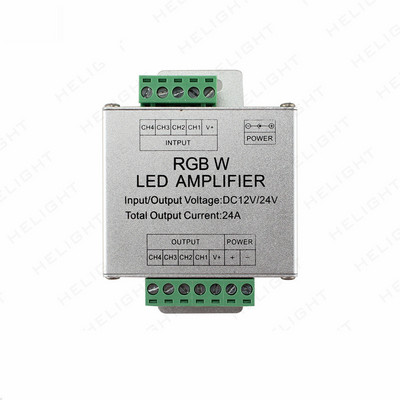 DC5V12V/24V egyszínű/RGB/RGBW/RGBWW RGB+CCT LED erősítő vezérlő 12A/24A/30A/50A 1CH/3CH/4CH/5CH Strip Power Repeater