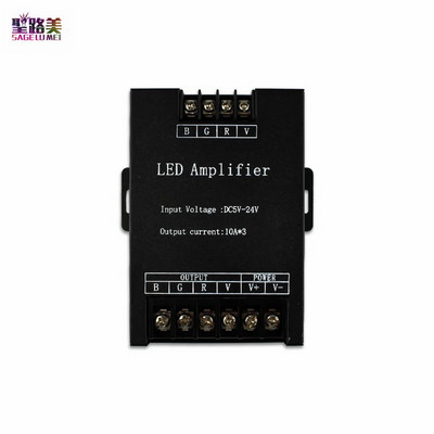 DC5V12V/24V egyszínű/RGB/RGBW/RGBWW RGB+CCT LED erősítő vezérlő 12A/24A/30A/50A 1CH/3CH/4CH/5CH Strip Power Repeater