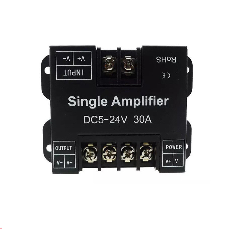 DC5V12V/24V egyszínű/RGB/RGBW/RGBWW RGB+CCT LED erősítő vezérlő 12A/24A/30A/50A 1CH/3CH/4CH/5CH Strip Power Repeater