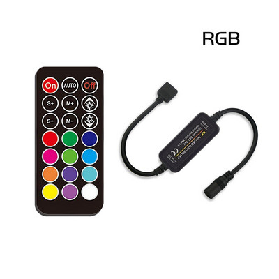 Mini vezeték nélküli RGB vezérlő LED szalagos RF távirányító 4 5 6 tűs RGB RGBW RGBWW CCT RGB+CCT LED szalagos lámpa DC5-24V Dimmer