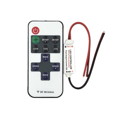 Egyszínű Led vezérlő DC5-24V LED távszabályozóval 5050 3528 2835 egyszínű LED szalaghoz