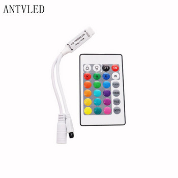 Led контролер Mini17-клавиш RF контролер/ Mini 24 клавиша RGB IR контролер/44 клавиша IR Remote Led контролер за 3528 5050 RGB Led