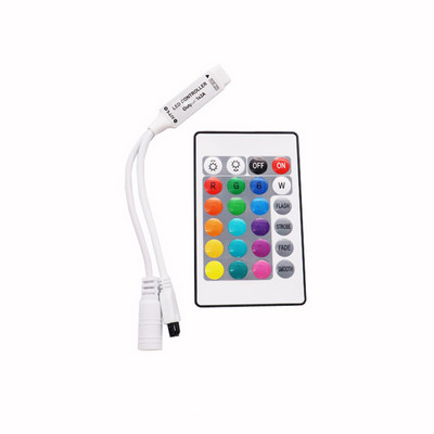 Led vezérlő Mini 17 gombos RF vezérlő / Mini 24 gombos RGB IR vezérlő / 44 gombos IR távirányító Led vezérlő 3528 5050 RGB Ledhez