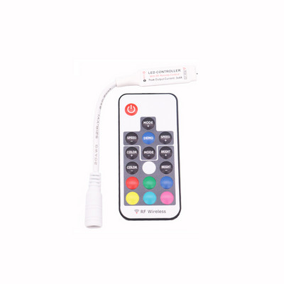 Led vezérlő Mini 17 gombos RF vezérlő / Mini 24 gombos RGB IR vezérlő / 44 gombos IR távirányító Led vezérlő 3528 5050 RGB Ledhez