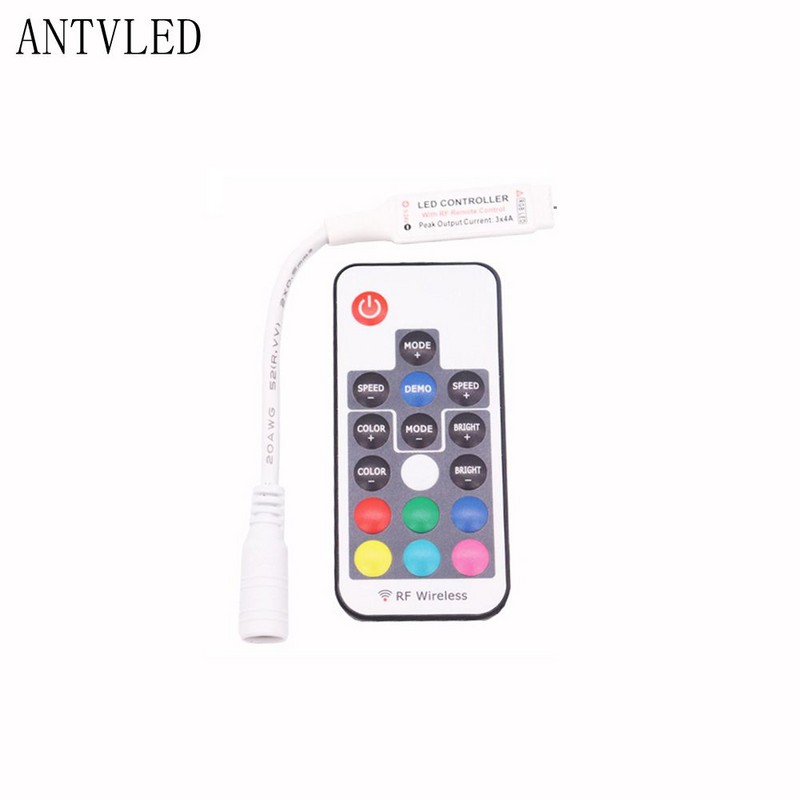 Led vezérlő Mini 17 gombos RF vezérlő / Mini 24 gombos RGB IR vezérlő / 44 gombos IR távirányító Led vezérlő 3528 5050 RGB Ledhez