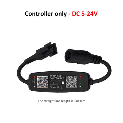 WS2811 WS2812B RGB LED vezérlő Bluetooth zene USB 5V 12V DC 24V címezhető LED szalagos pixel szalagos fény IC távirányító