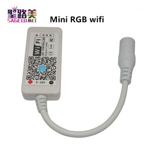 DC5V 12V 24V Bluetooth-kompatibilis vezeték nélküli WiFi vezérlő, RGB/RGBW RF LED vezérlő 5050 WS2811 WS2812B Pixel led szalaghoz