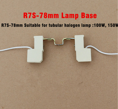 78/118/189mm R7S Flood Halogén Izzó Kerámia Lámpatartó Adapter Aljzat R7S Lámpatartók Színpadi lámpatartó X1 Kerámia