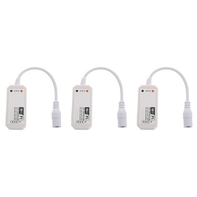 A LED-es WiFi távirányító együttműködik az Alexa/Google Home Voice Control 5050/3528 RGB LED-es szalagos lámpák váltása / fényerőszabályzó / időzítő / Sou rendszerrel