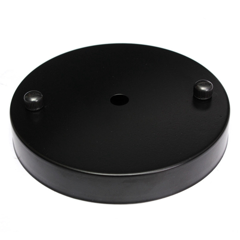 100mm 120mm Soclu metalic din fier Suport bază lampă Baldachin de tavan Montare aplice de perete Bază cu LED Baza cu disc de lampă cu pandantiv de epocă