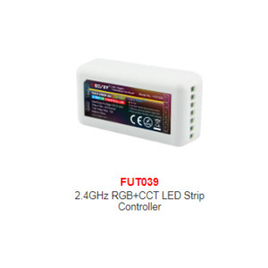 Milight 2.4G RF FUT037 FUT038 FUT039 LED RGB vezérlő FUT035 FUT036 fényerő-szabályozó egyszínű CCT RGBW RGB+CCT szalagos lámpához