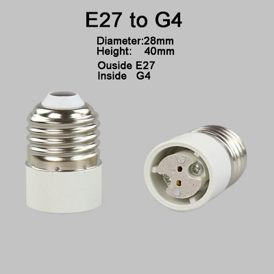 E12 E14 E17 E27 E40 B22 GU5.3 MR16 GU10 G4 G9 G24 alap foglalat átalakító adapter lámpa izzójához