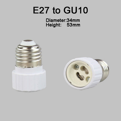 E12 E14 E17 E27 E40 B22 GU5.3 MR16 GU10 G4 G9 G24 alap foglalat átalakító adapter lámpa izzójához